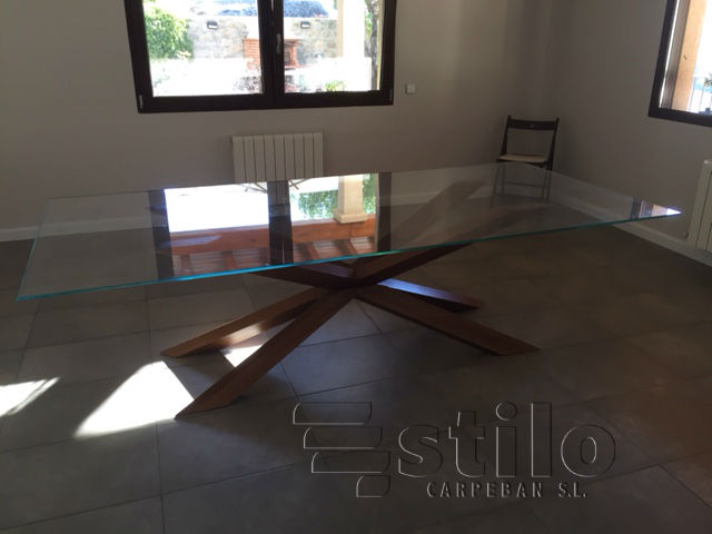 Mesa de saln realizada en madera de roble, Carpeban Stilo somos ebanistas en Salamanca